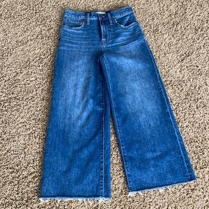 Madewell Wide Leg Crop jeans, sz 26